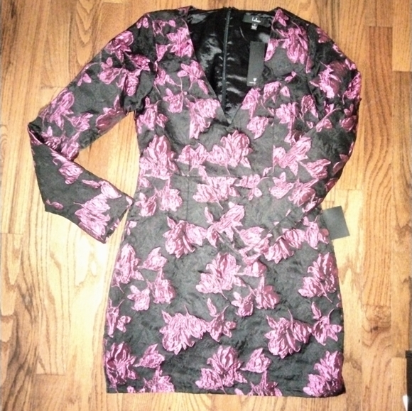 Lulu's Elegant Taste Jacquard Dress - Picture 2 of 2